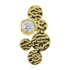 Zirkon-Silberanhänger