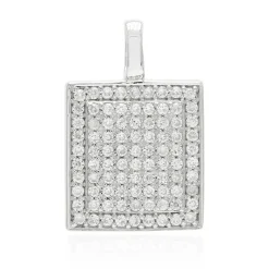 Zirkon-Silberanhänger