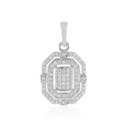 Zirkon-Silberanhänger