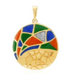 Zirkon-Silberanhänger