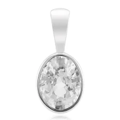 Zirkon-Silberanhänger