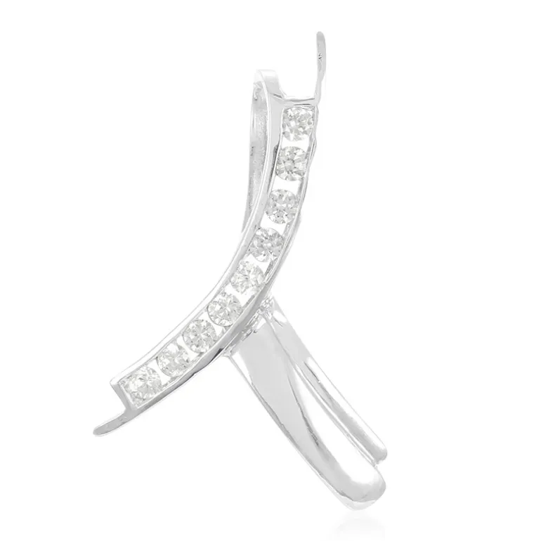 Zirkon-Silberanhänger