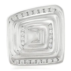 Zirkon-Silberanhänger