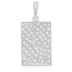 Zirkon-Silberanhänger