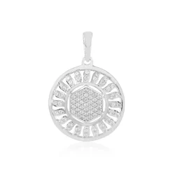 Zirkon-Silberanhänger