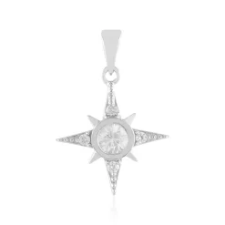 Zirkon-Silberanhänger