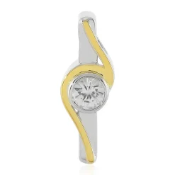 Zirkon-Silberanhänger