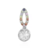 Zirkon-Silberanhänger