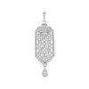 Zirkon-Silberanhänger