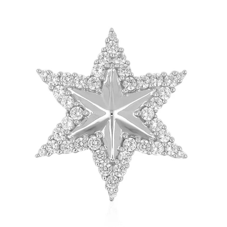 Zirkon-Silberanhänger