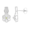 Zirkon-Silberohrringe