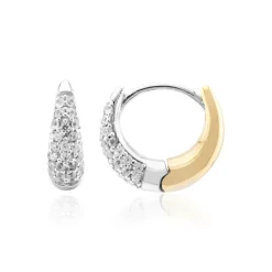 Zirkon-Silberohrringe