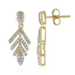 Zirkon-Silberohrringe