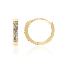 Zirkon-Silberohrringe