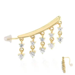 Zirkon-Silberohrringe