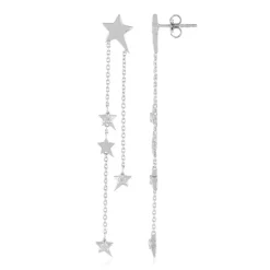 Zirkon-Silberohrringe