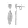 Zirkon-Silberohrringe