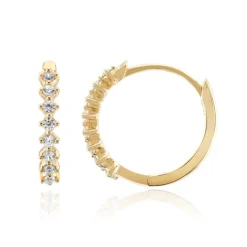 Zirkon-Silberohrringe