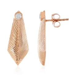 Zirkon-Silberohrringe