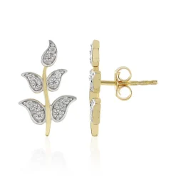 Zirkon-Silberohrringe