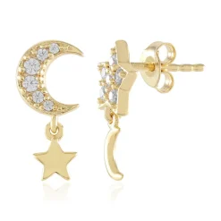 Zirkon-Silberohrringe