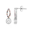 Zirkon-Silberohrringe