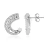 Zirkon-Silberohrringe