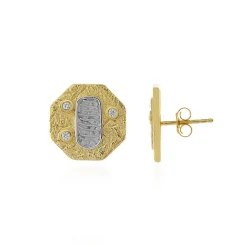 Zirkon-Silberohrringe