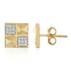 Zirkon-Silberohrringe