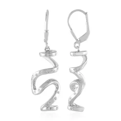 Zirkon-Silberohrringe