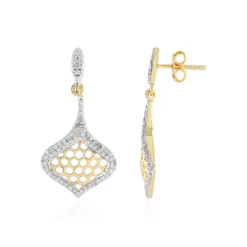 Zirkon-Silberohrringe