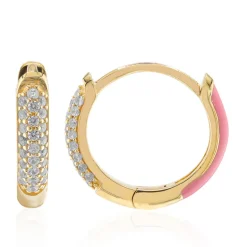 Zirkon-Silberohrringe