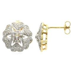 Zirkon-Silberohrringe