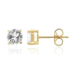 Zirkon-Silberohrringe