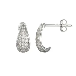 Zirkon-Silberohrringe (Adela Silber)