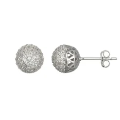 Zirkon-Silberohrringe (Adela Silber)