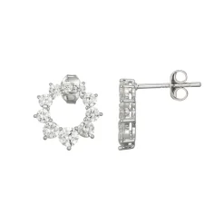 Zirkon-Silberohrringe (Adela Silber)