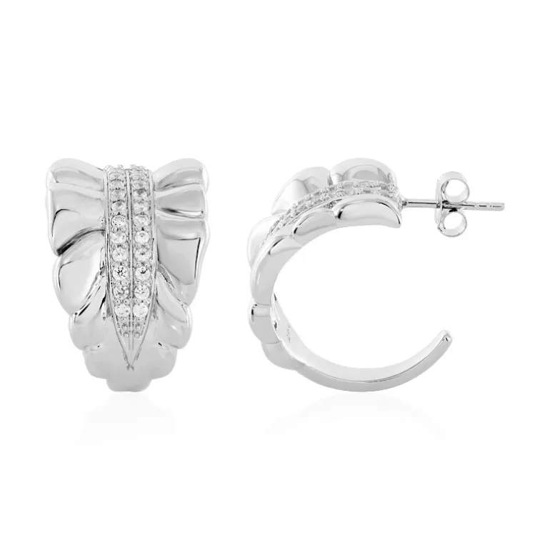 Zirkon-Silberohrringe (SAELOCANA)