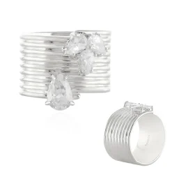 Zirkon-Silberring (de Melo)