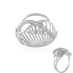 Zirkon-Silberring (SAELOCANA)