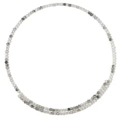 Zirkon-Stahlhalsreif (Riya)